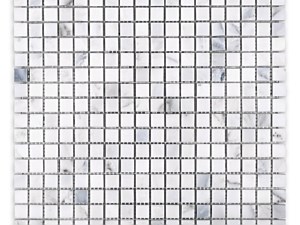 Oriental White Marble Mini Squares Polished or Honed